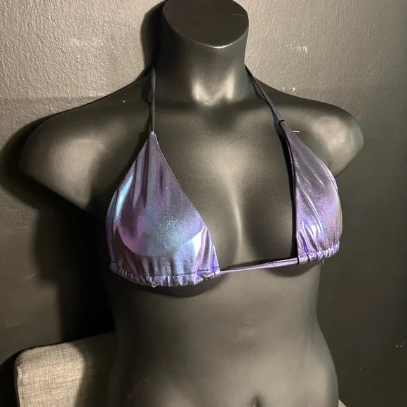 Iridescent Purple Bikini Top Small - Picture 4 of 10